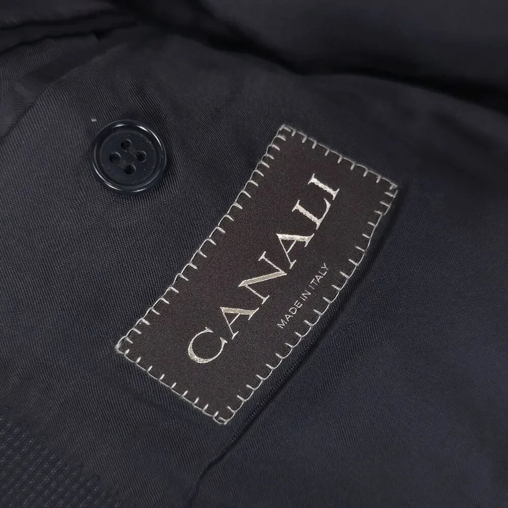 CANALI Men's Wool Blazer EU‎ 56R US 46R Navy Sport Coat Italy Made WOOLMARK